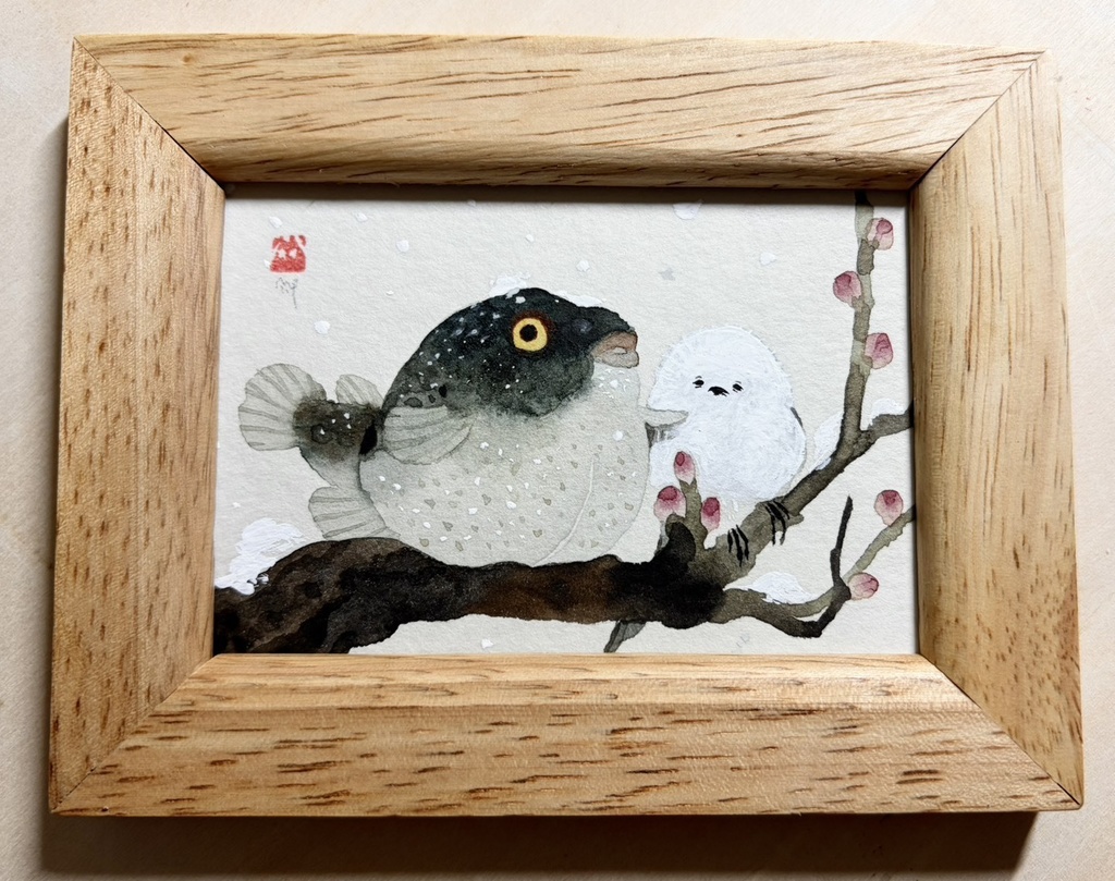 誰【額付ミニ原画】