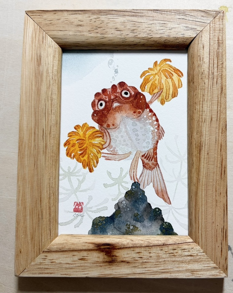 エール【額付ミニ原画】