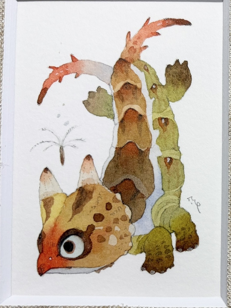 ふたつおムイモン【額付ミニ原画】