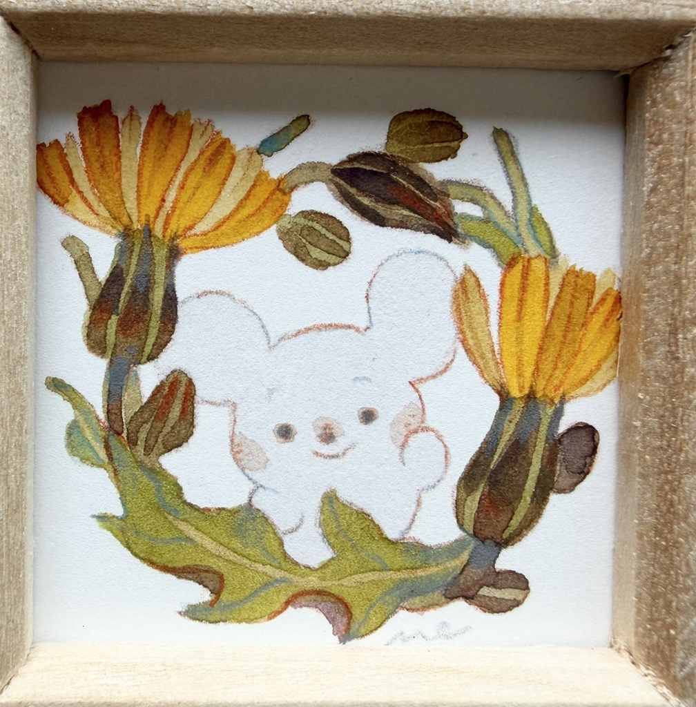 君に捧ぐリング【額付ミニ原画】