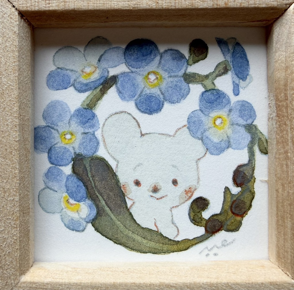 君に捧ぐリング【額付ミニ原画】