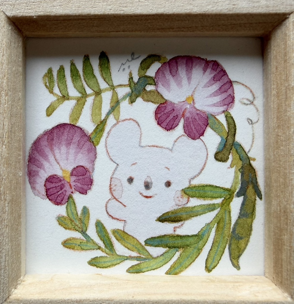 君に捧ぐリング【額付ミニ原画】