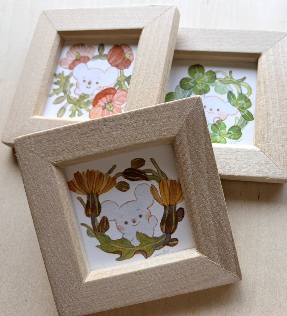 君に捧ぐリング【額付ミニ原画】