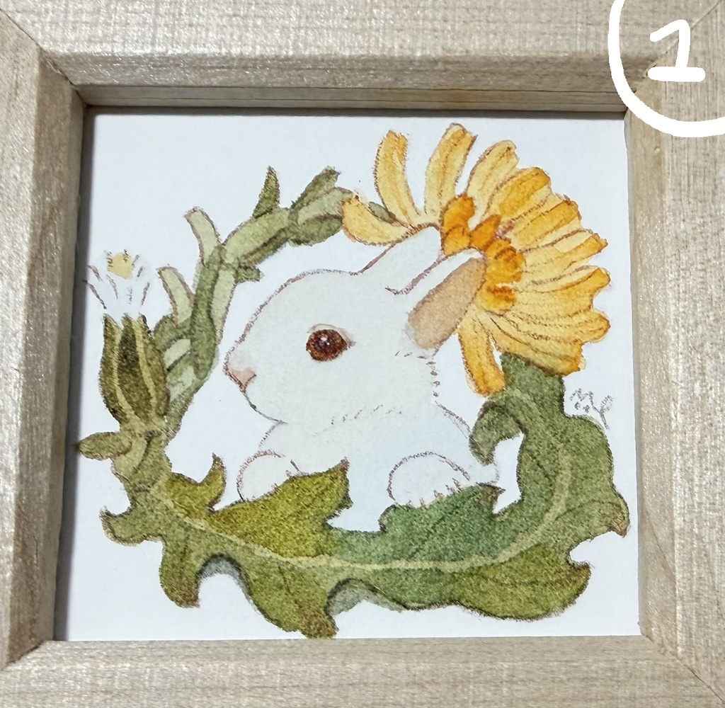 おいしいリング【額付ミニ原画】