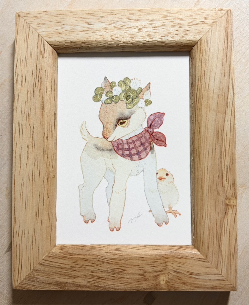 あの子のくれた冠【額付ミニ原画】