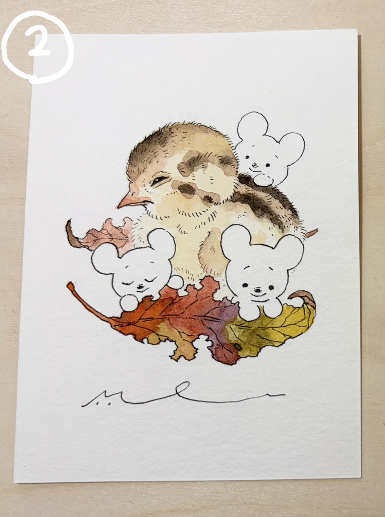しゅらちゃんとぼく【ミニ原画】