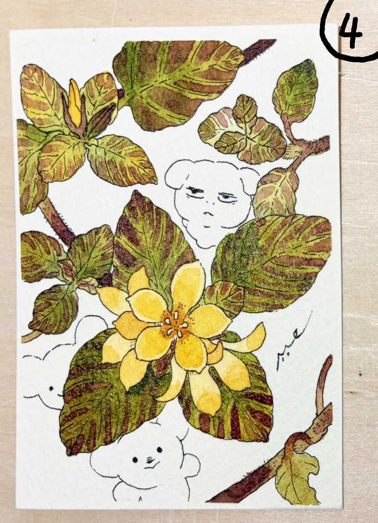 花の迷い路【ミニ原画】