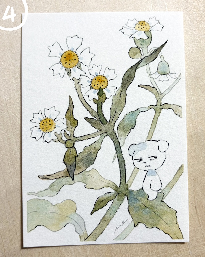 とりとめない話【水彩ミニ原画】