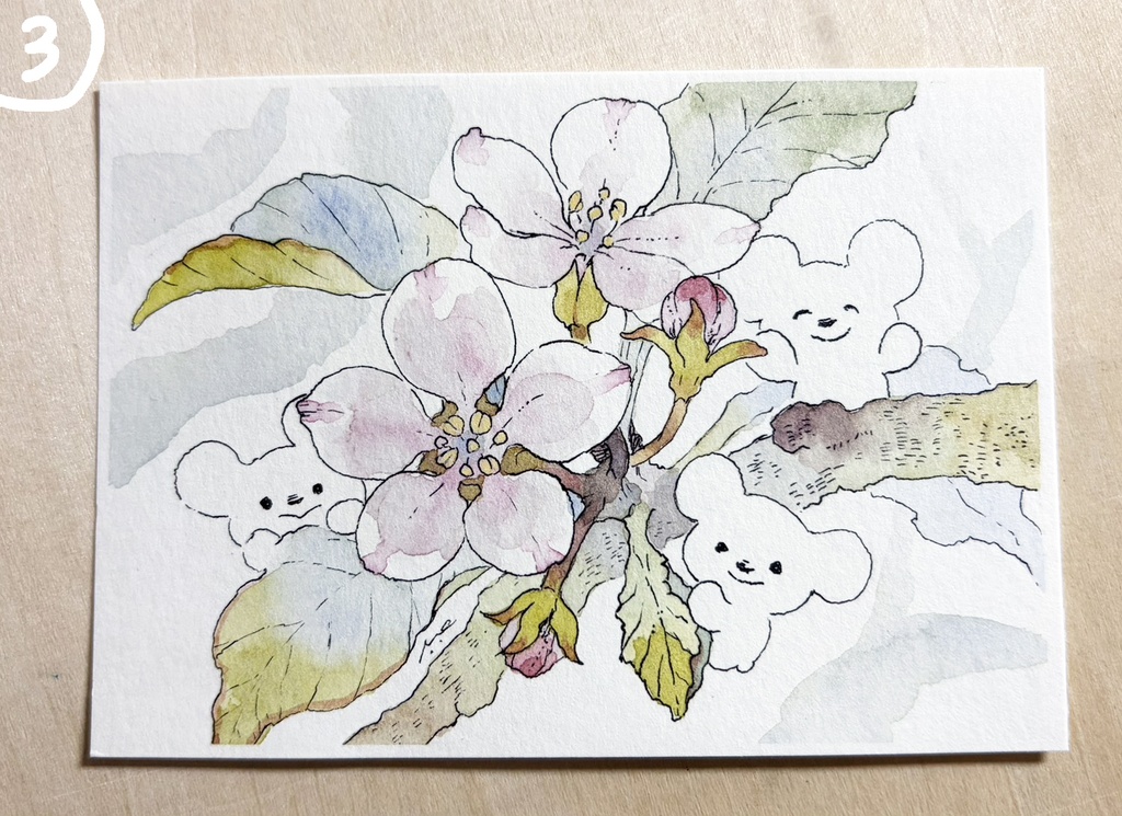 とりとめない話【水彩ミニ原画】