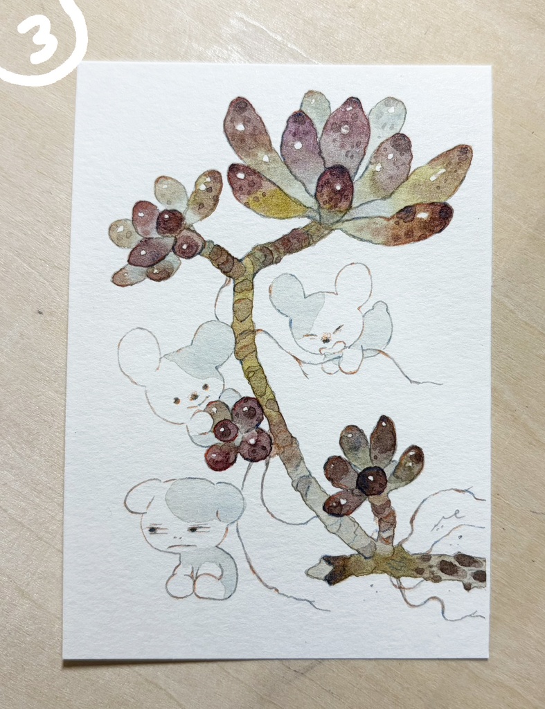 星を踏んで歩いた【ミニ原画】