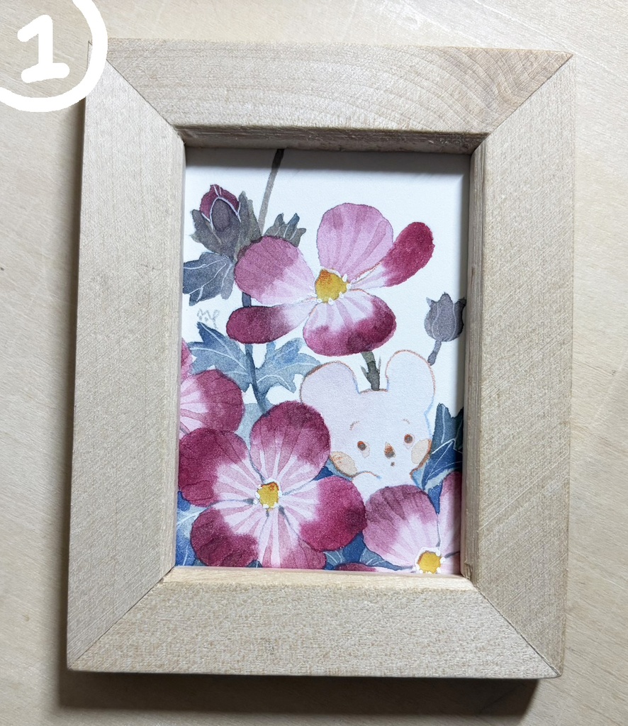 遠くから来た花【ミニ原画】