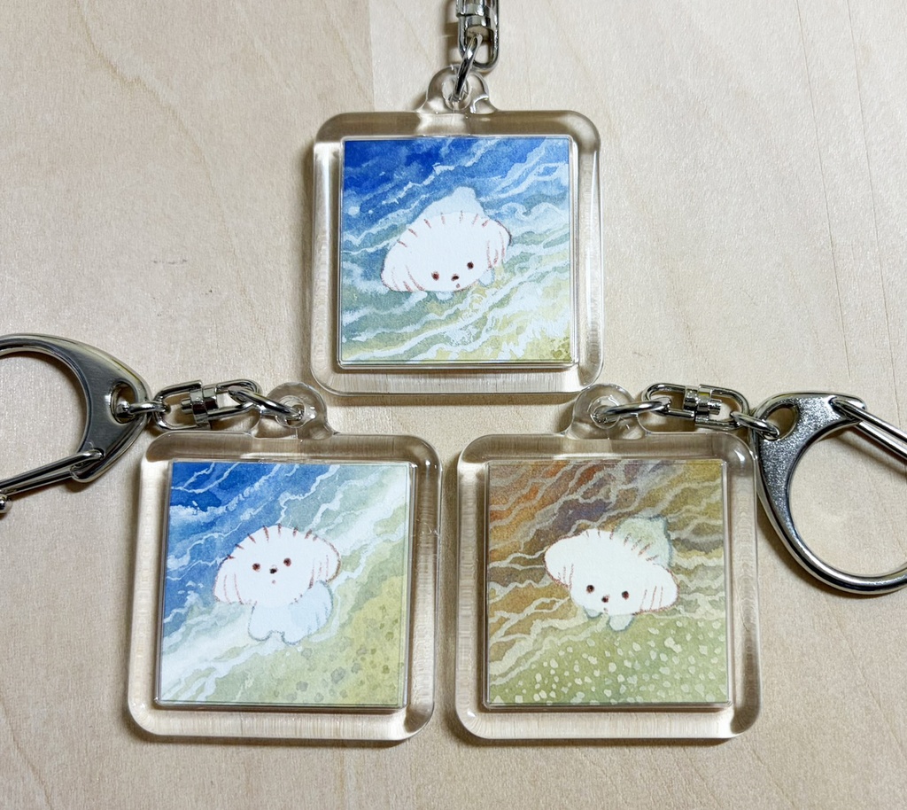浜を彷徨えば【原画キーホルダー】