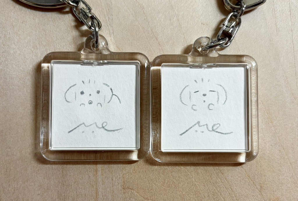落ち葉ふんで【原画キーホルダー】