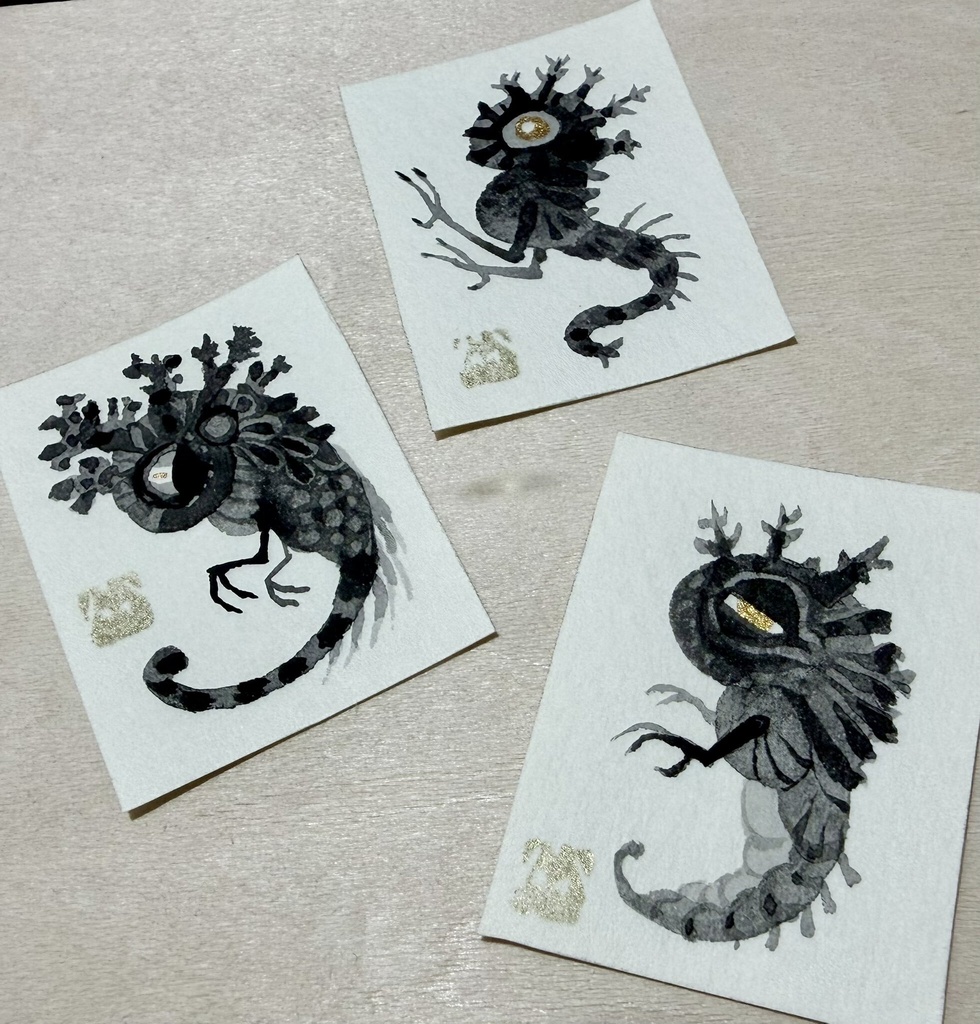 墨蟲の標本【原画キーホルダー】