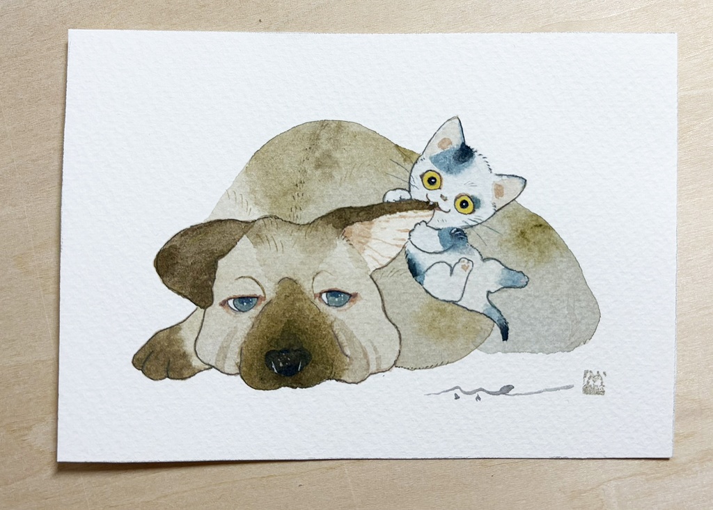 どんくさいおじさん【原画/額なし/写真L判】