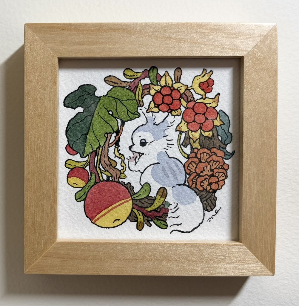 暮れのエトセトラ【額装小作品】