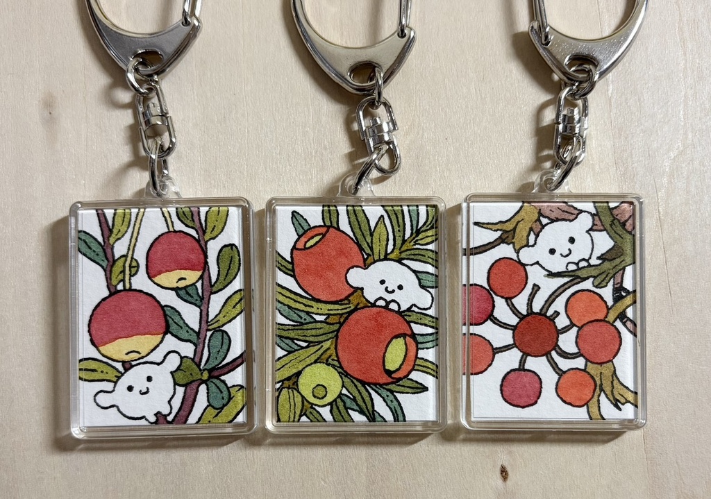 赤い実ちゃん【原画キーホルダー】