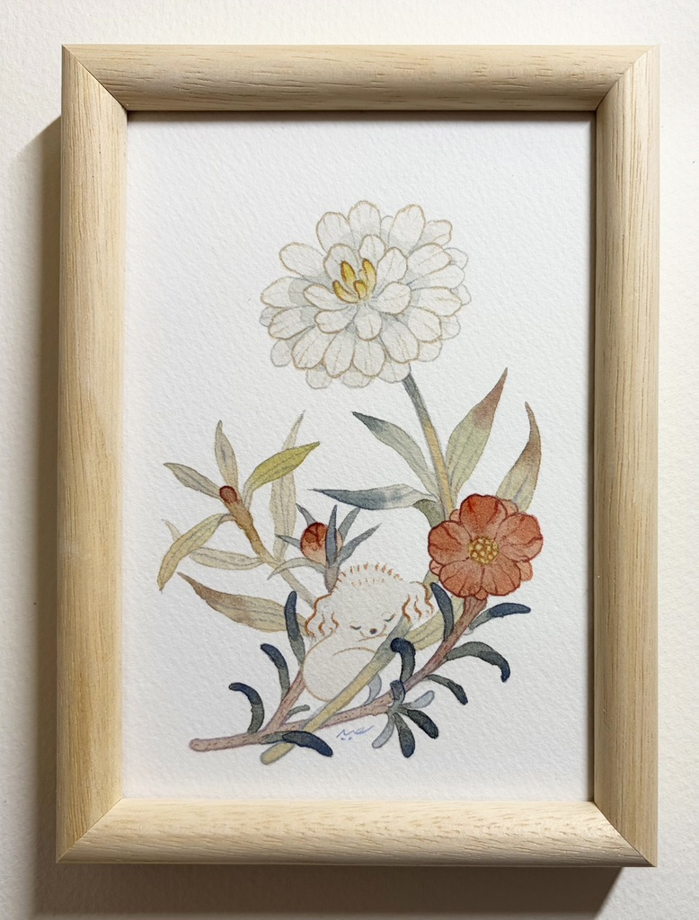 残火【額装小作品】