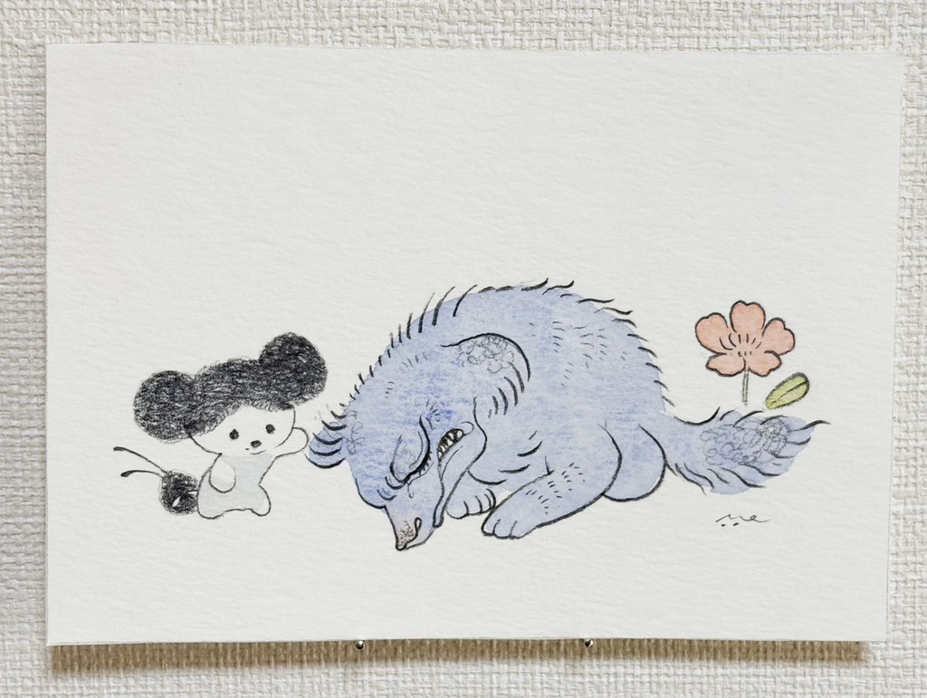 怒れる犬【原画/額なし/写真L判】