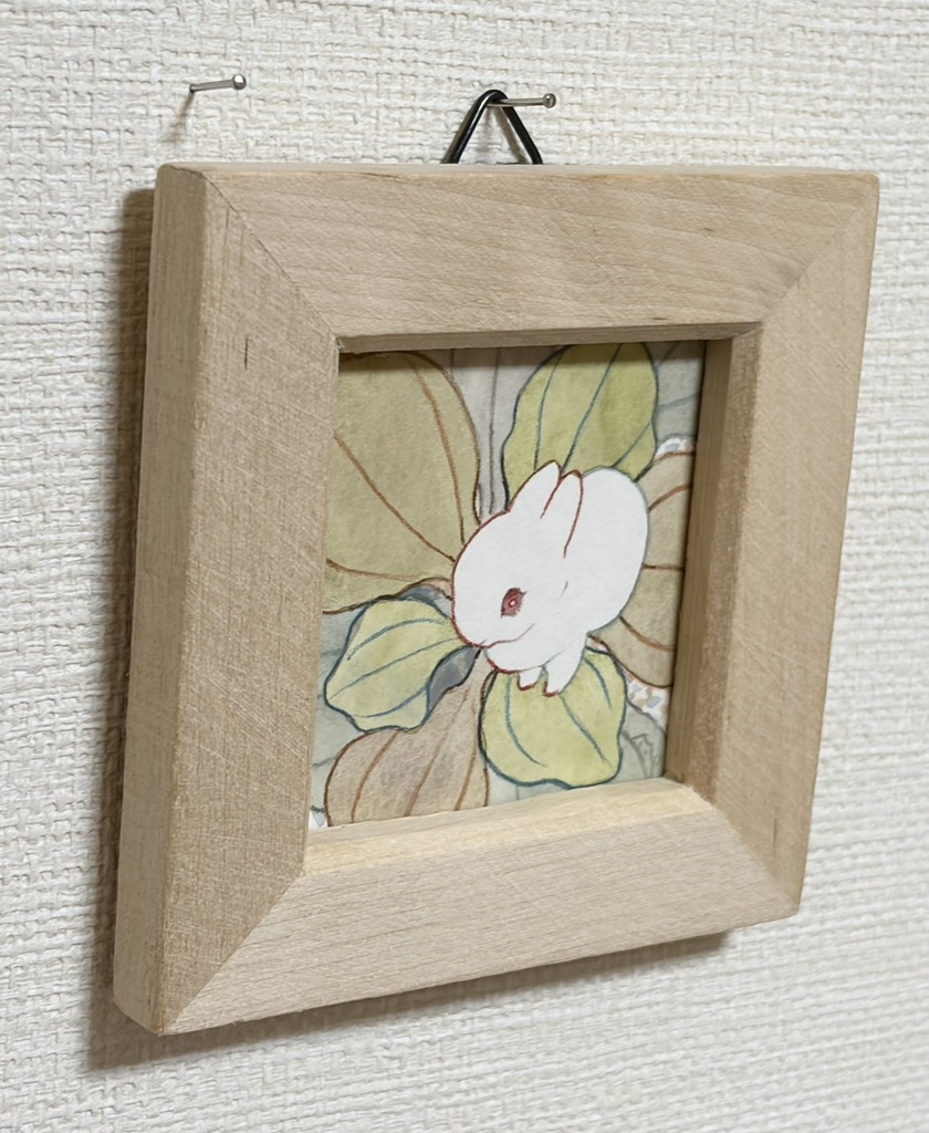 冬のぺたんこ草【原画/ミニ額付】