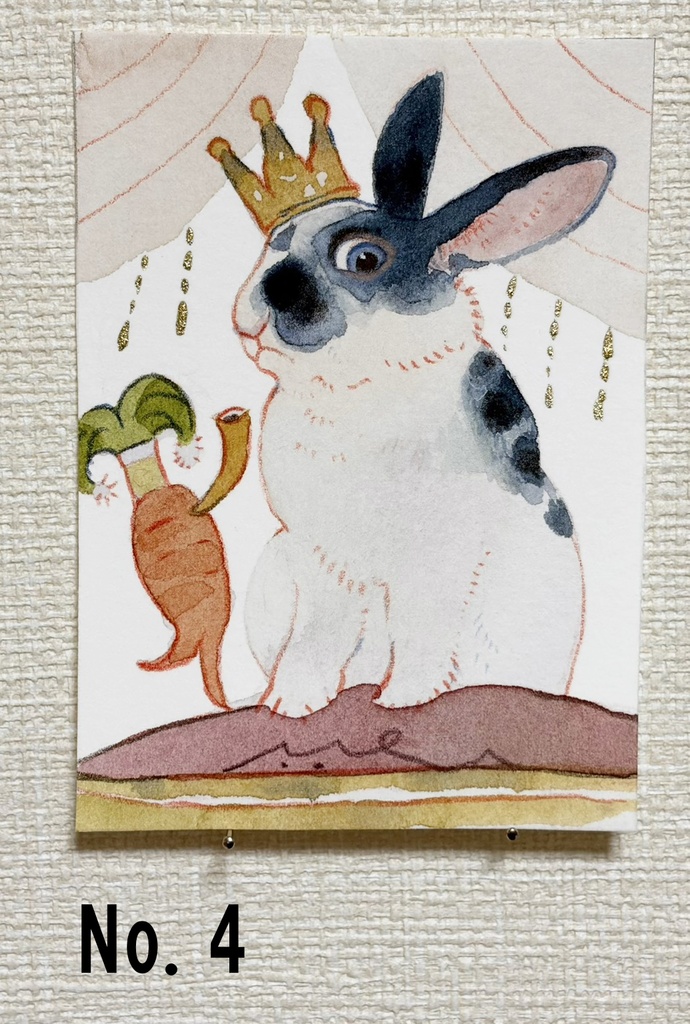 うさトレカ【原画・全8柄/トレカサイズ額無】