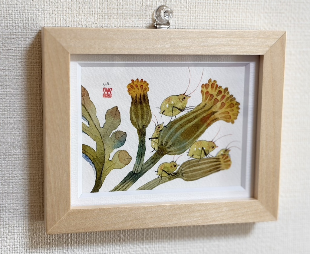 お日様のにおい【原画/額装小作品】