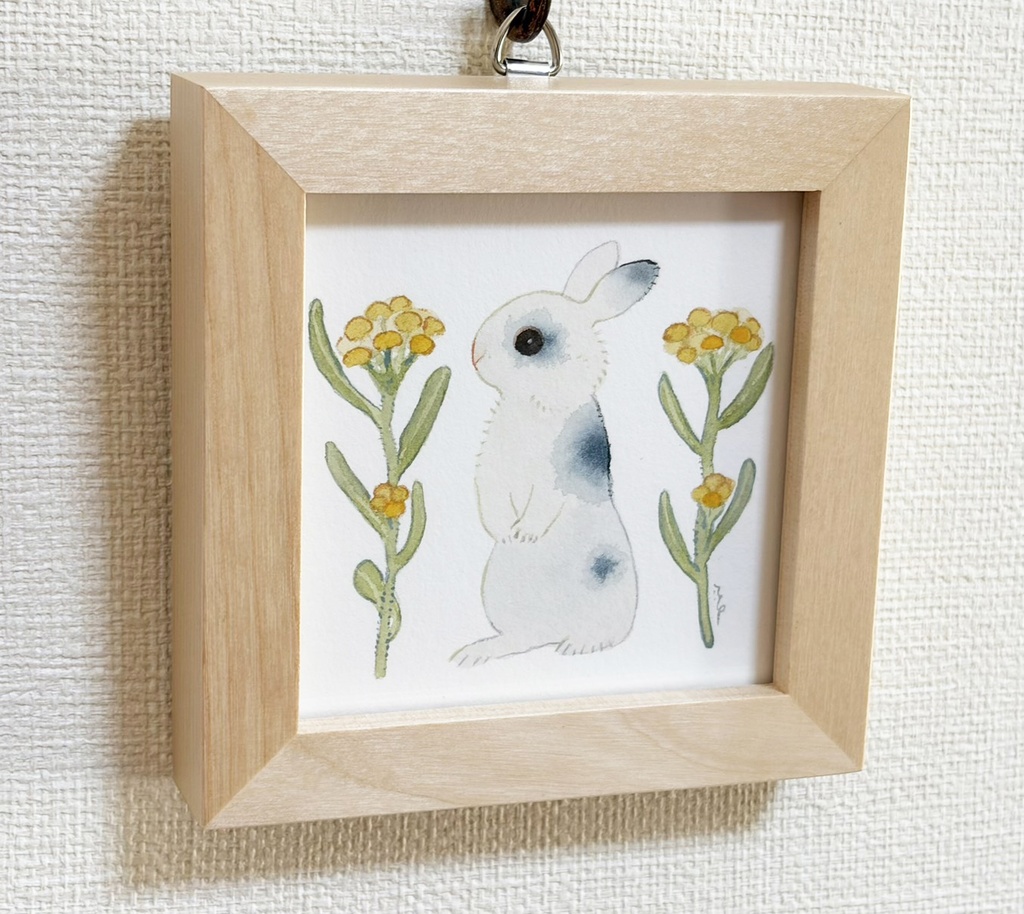 うさみみ草【額装小作品】