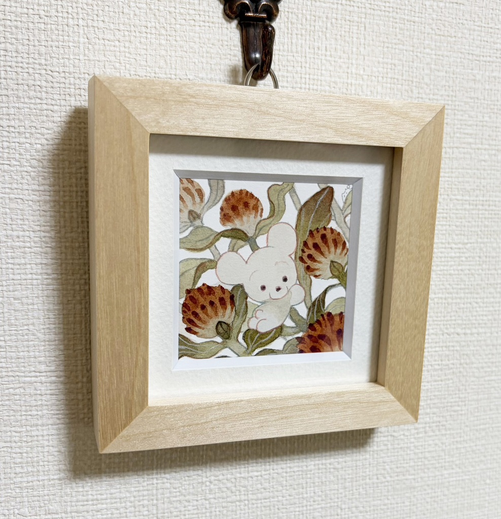 秋風に紅ゆれる【原画額装小作品】
