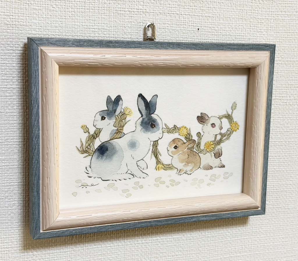 おでかけ日和【原画額装小作品】