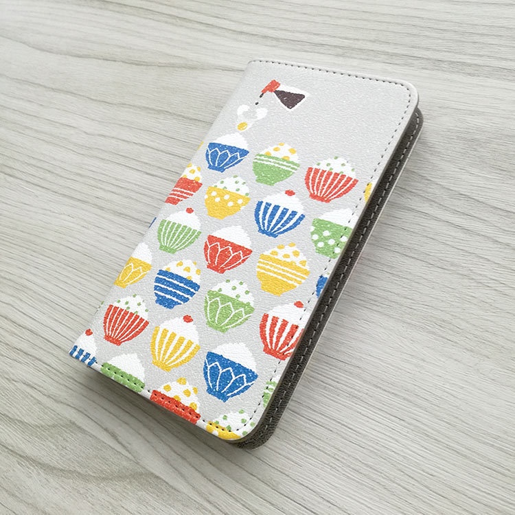 ごはん 手帳型スマホケース