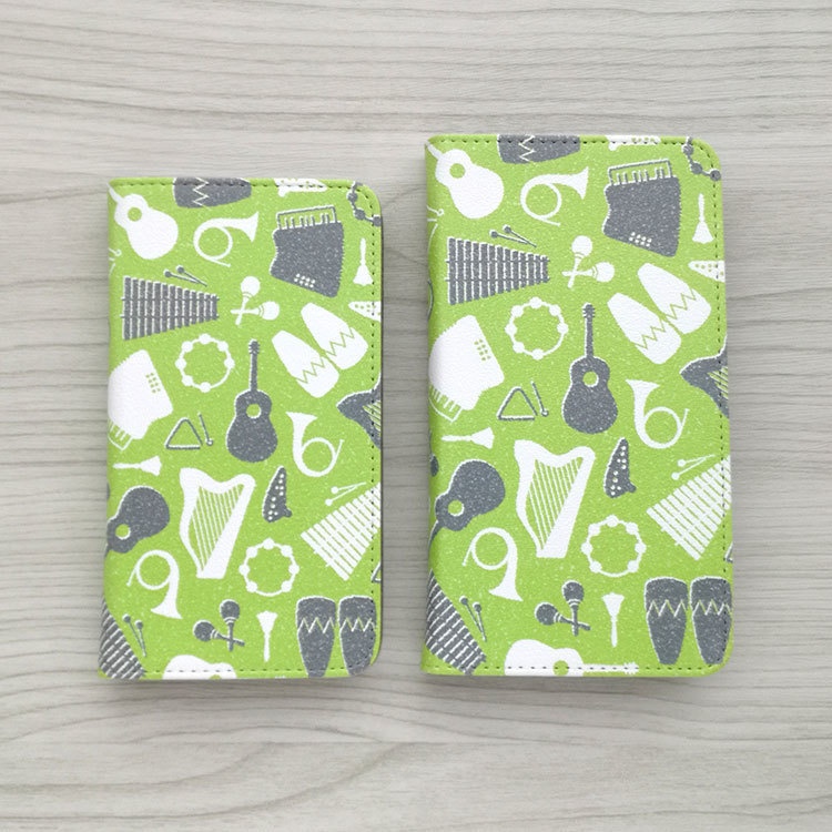 楽器 手帳型スマホケース