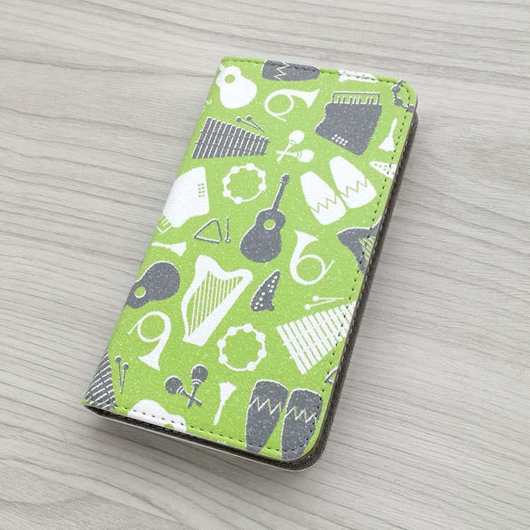 楽器 手帳型スマホケース