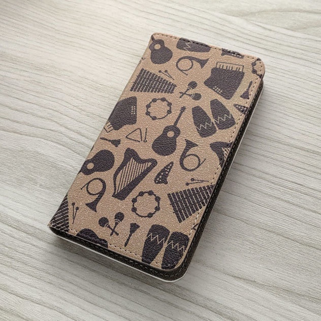 楽器 手帳型スマホケース