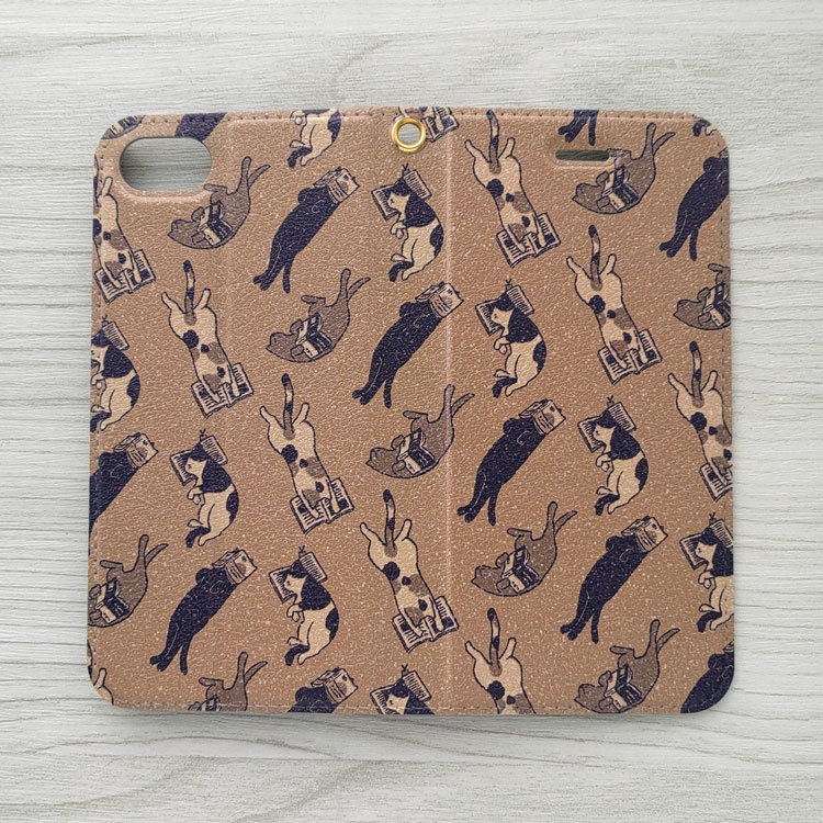 眠り猫BOOKS 手帳型スマホケース