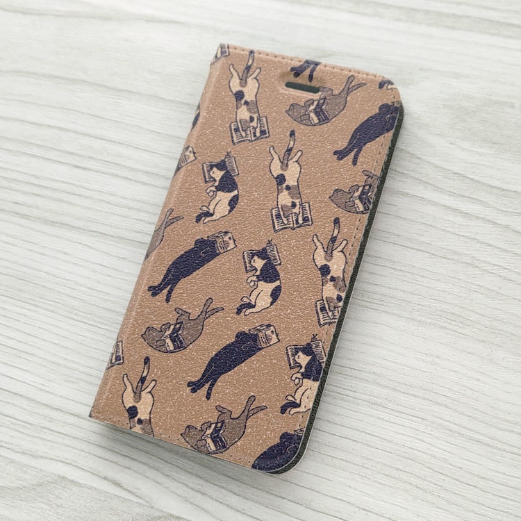 眠り猫BOOKS 手帳型スマホケース