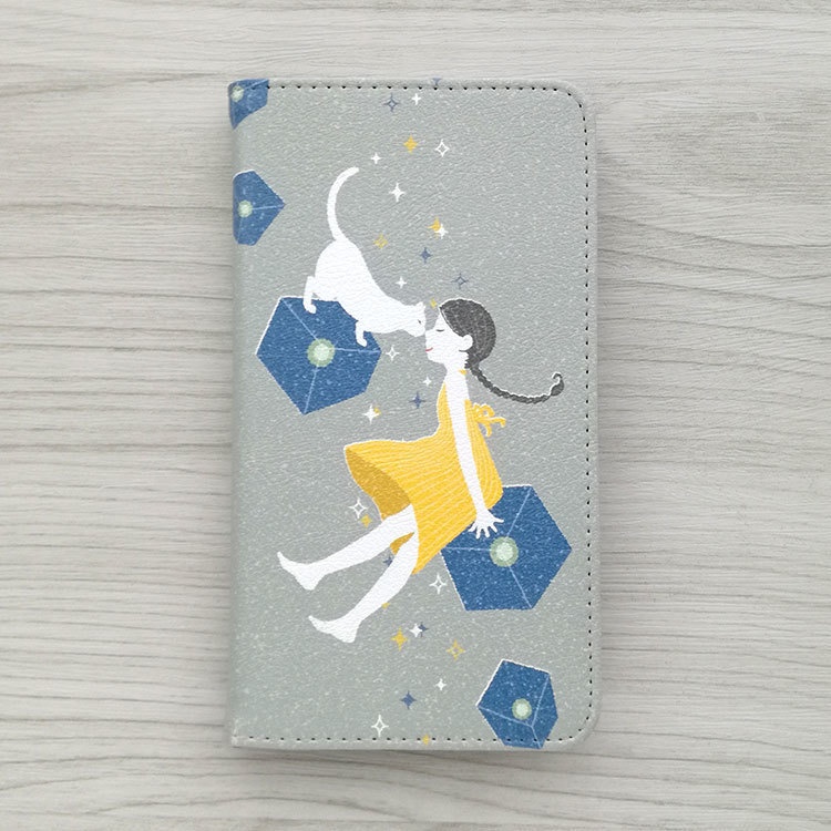 おはなチュッチュ 手帳型スマホケース