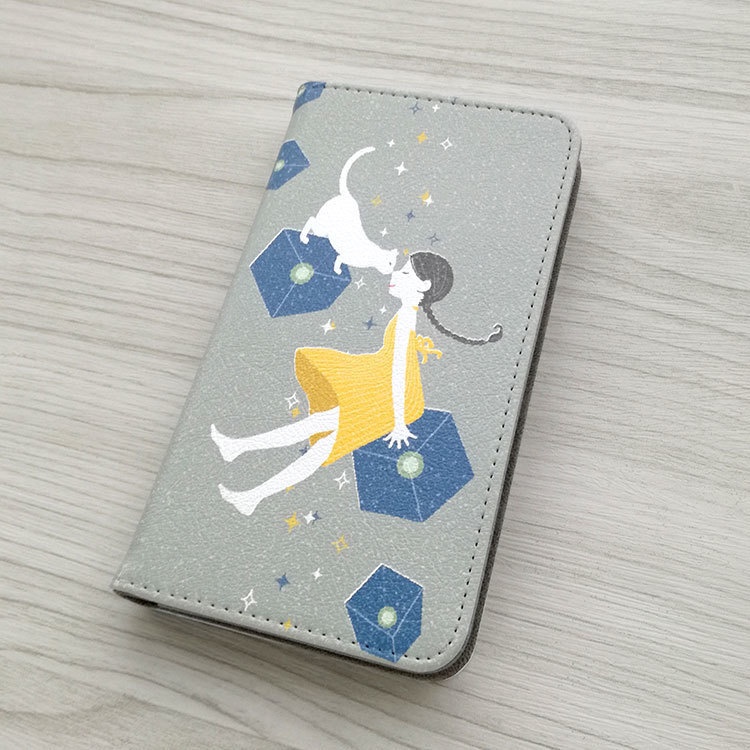 おはなチュッチュ 手帳型スマホケース