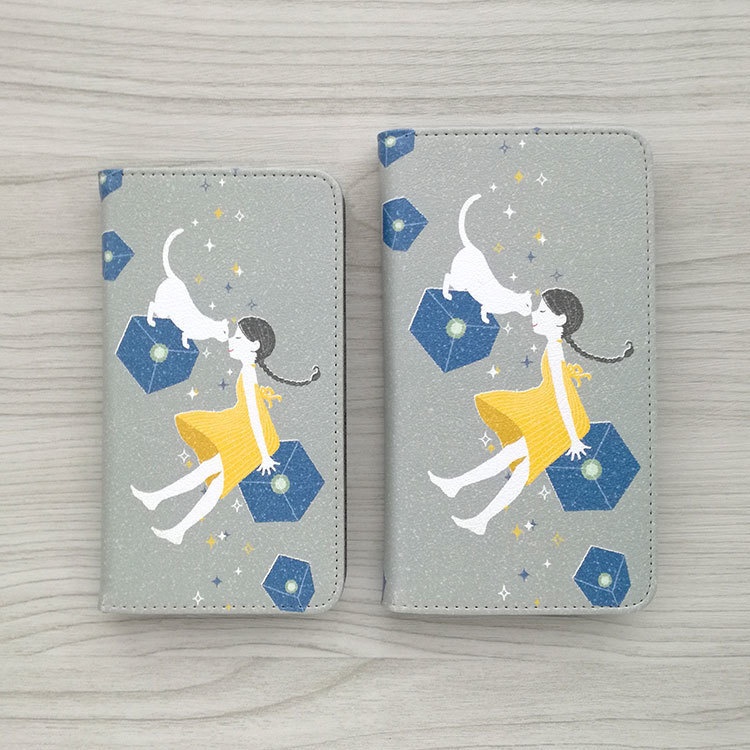 おはなチュッチュ 手帳型スマホケース