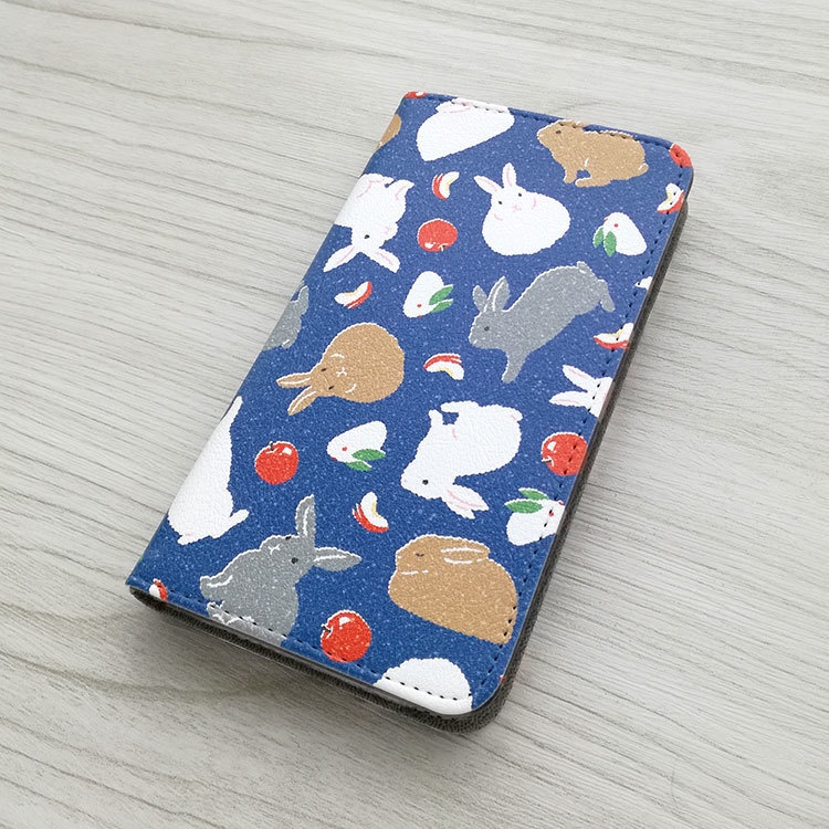 うさぎ 手帳型スマホケース