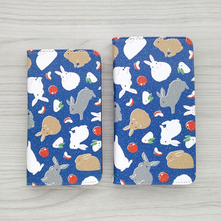 うさぎ 手帳型スマホケース