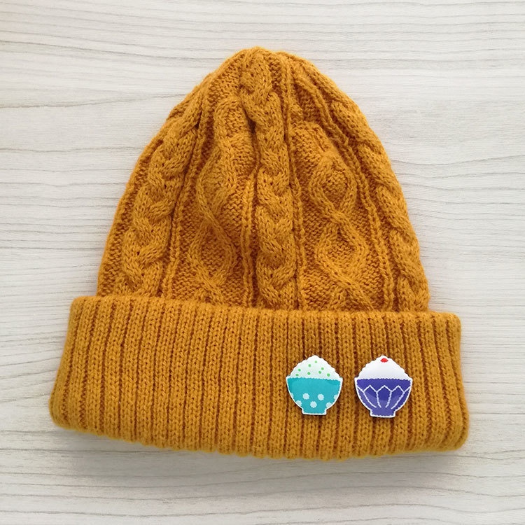 陶土ブローチ ごはん