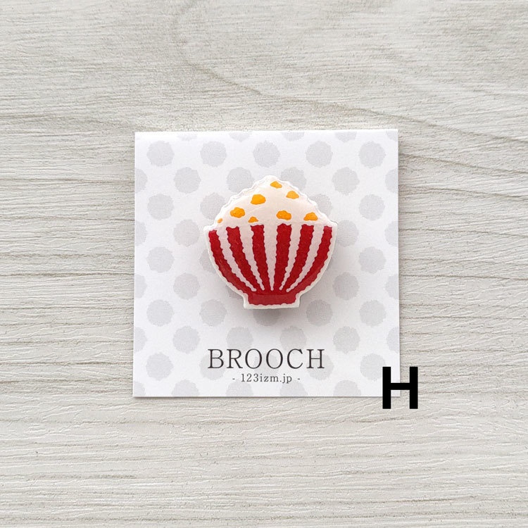 陶土ブローチ ごはん