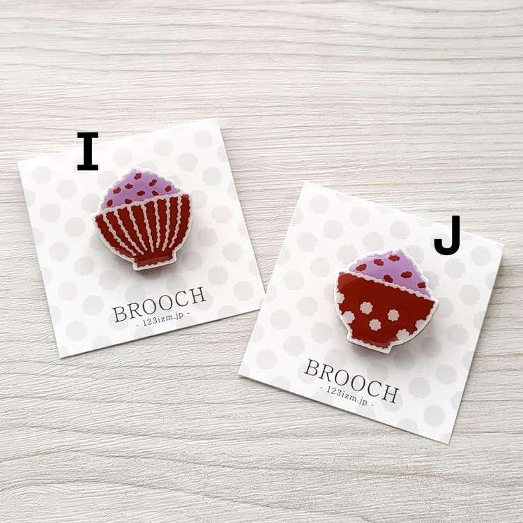 陶土ブローチ ごはん