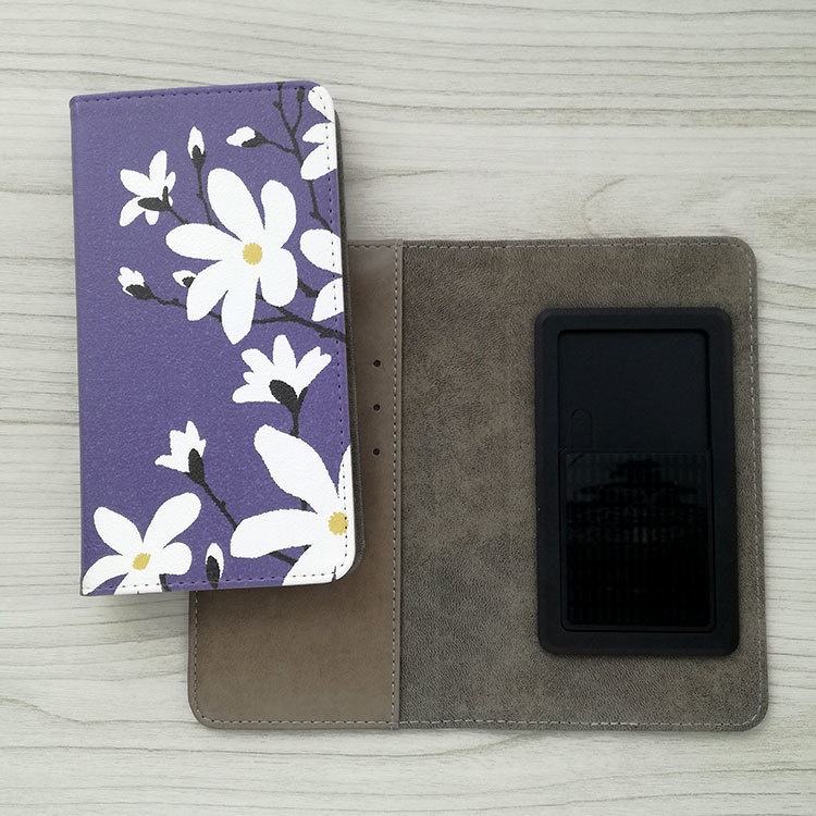 辛夷(こぶし)の花 手帳型スマホケース