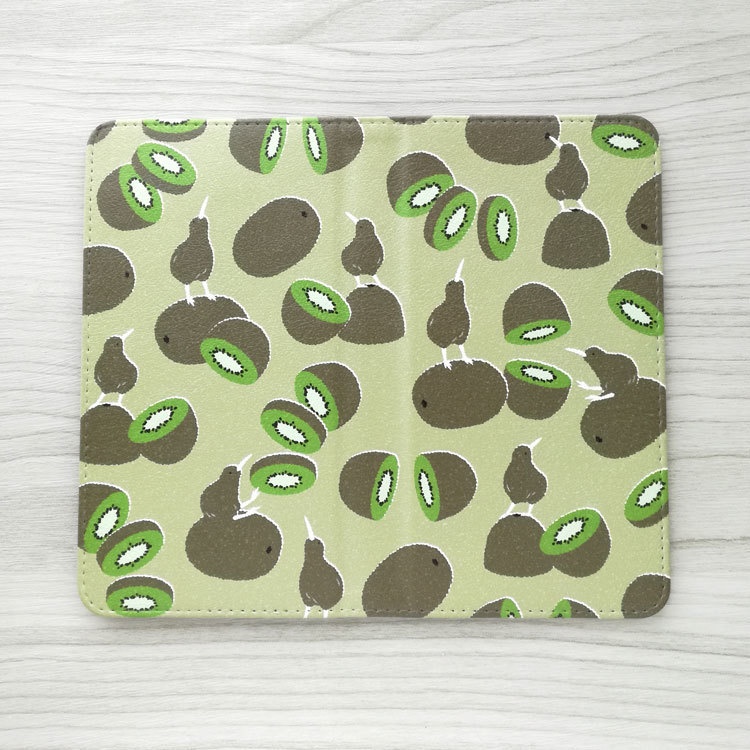 キウイとキーウィ 手帳型スマホケース