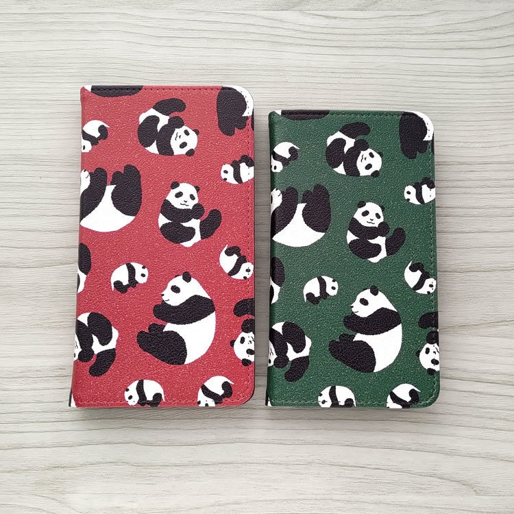 パンダ 手帳型スマホケース