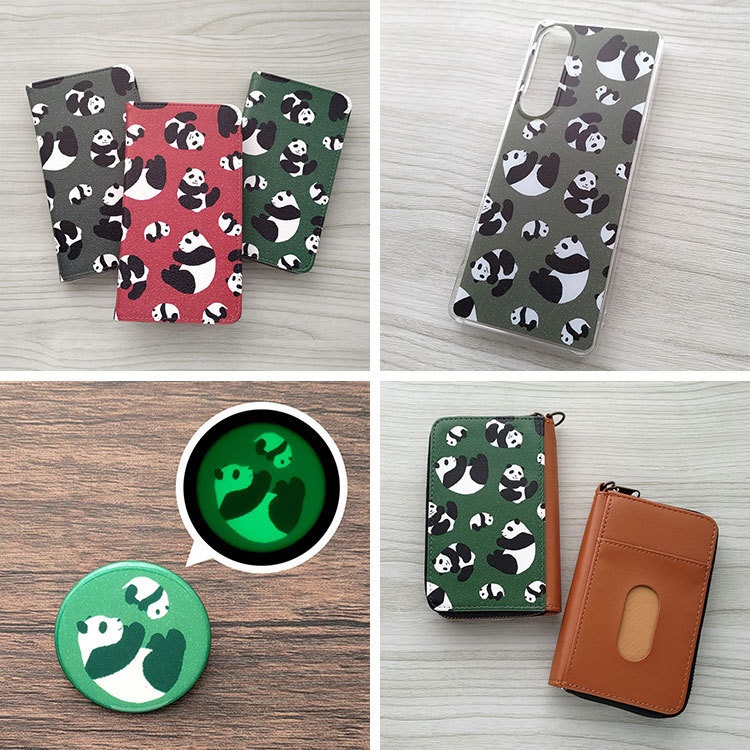 パンダ 手帳型スマホケース