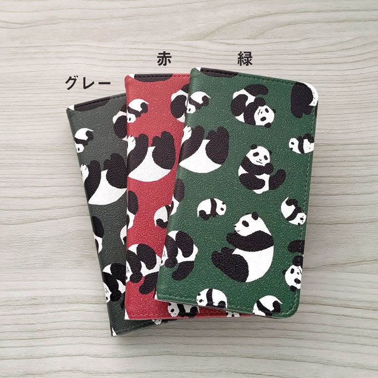 パンダ 手帳型スマホケース