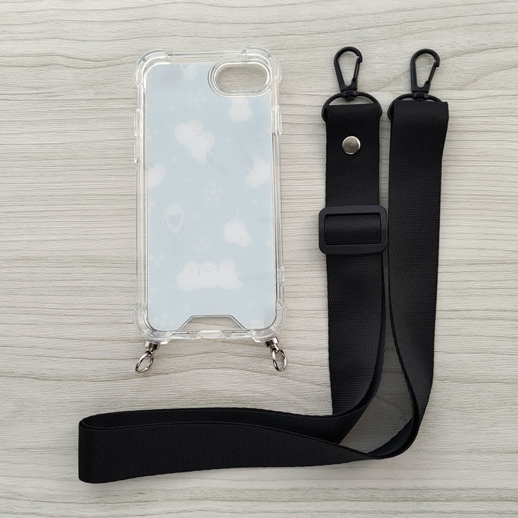 iPhone ネックストラップ付ケース