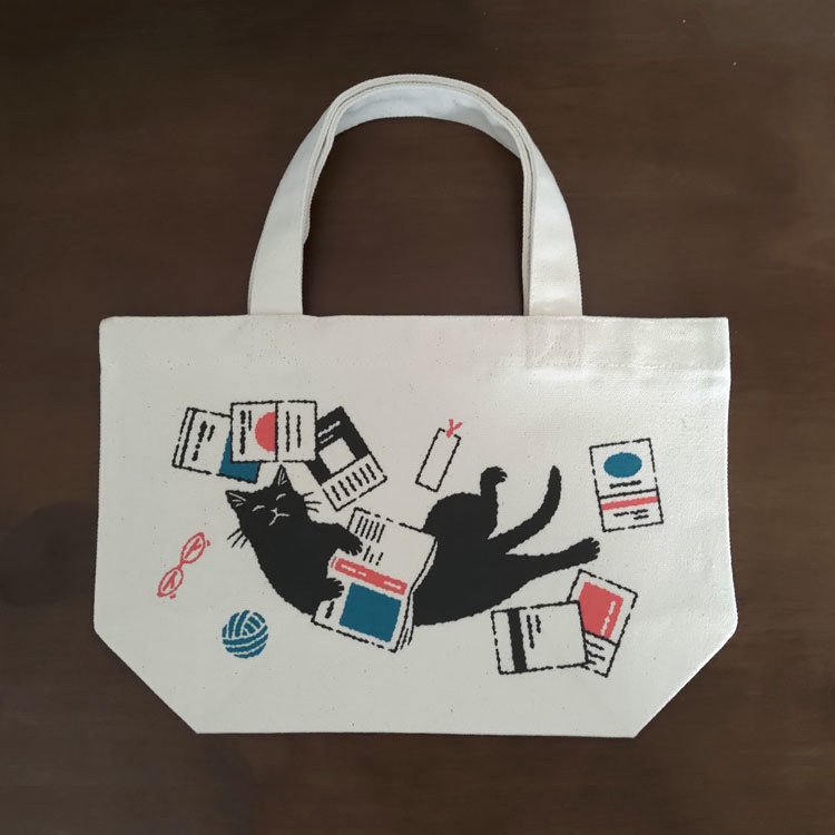 読書ねこ ランチトートバッグ